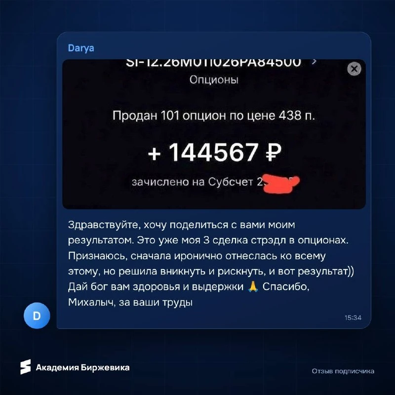 ☝️ Вот отличный пример возможностей опционного рынка!