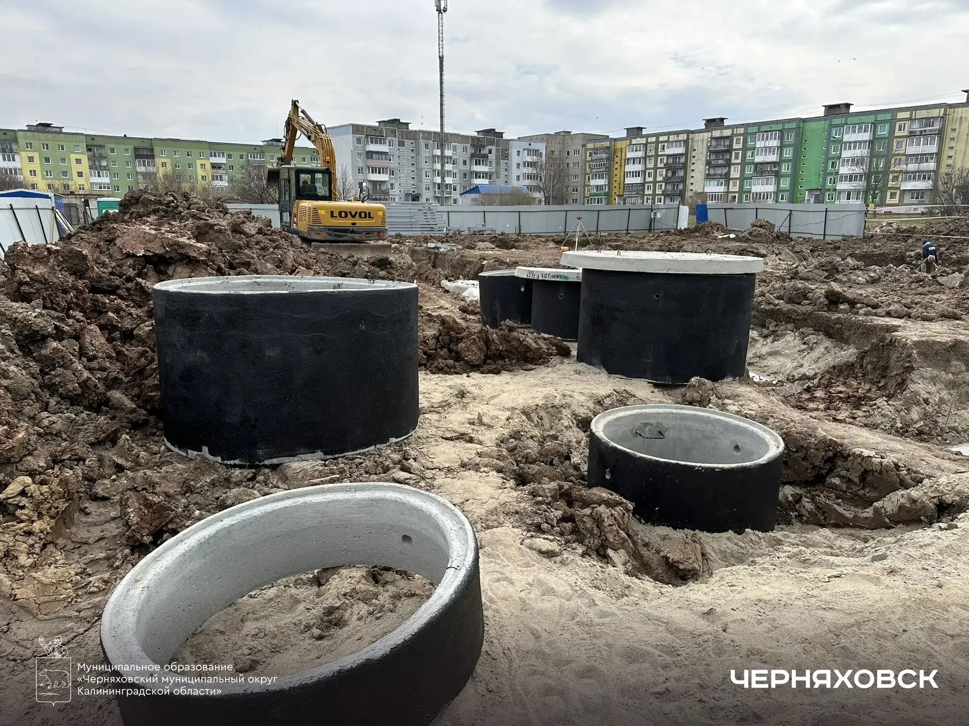 Развитие инфраструктуры: в Черняховске строят новую котельную и стратегический путепровод  В Черняхо