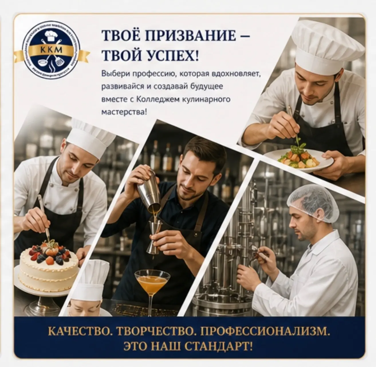 Кулинарный колледж? Это звучит вкусно!  Но на самом деле — ещё и очень современно, технологично и пе