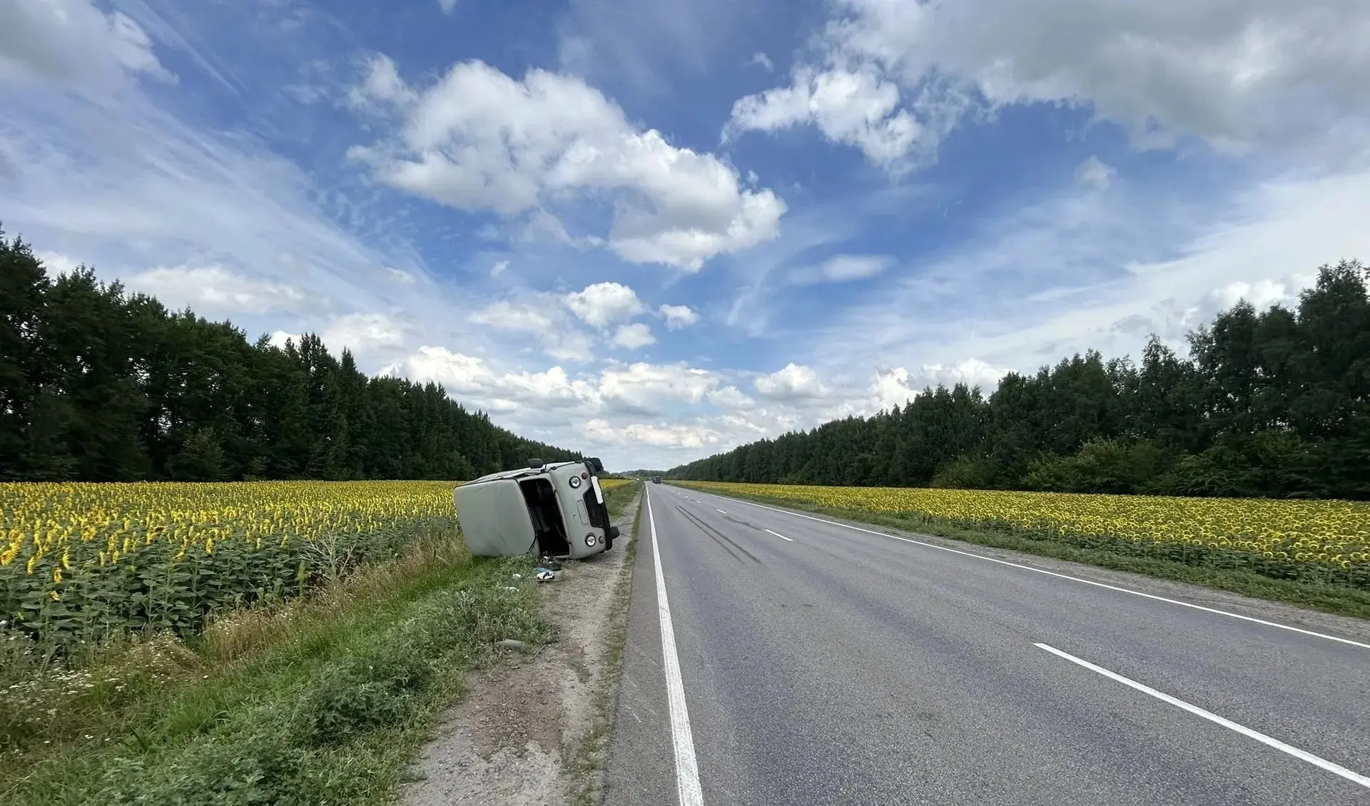 ⚠️УАЗ вылетел на встречку и перевернулся, пострадала пассажирка