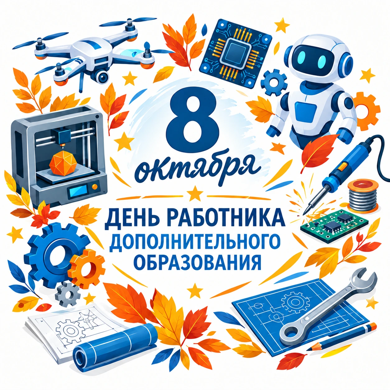 🎉 Уважаемые коллеги, поздравляем вас с профессиональным праздником — Днём работника до...