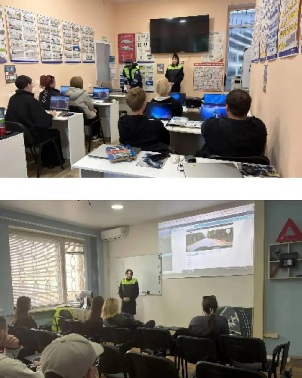 🚔Будущие водители учатся ответственности: инспекторы ГИБДД провели встречу с курсантам...