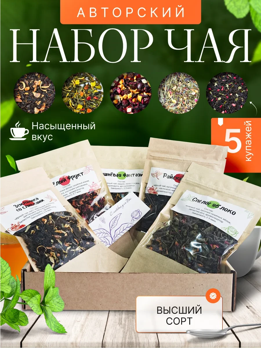 ⚡️ Подарочный набор листового чая, Aroma
