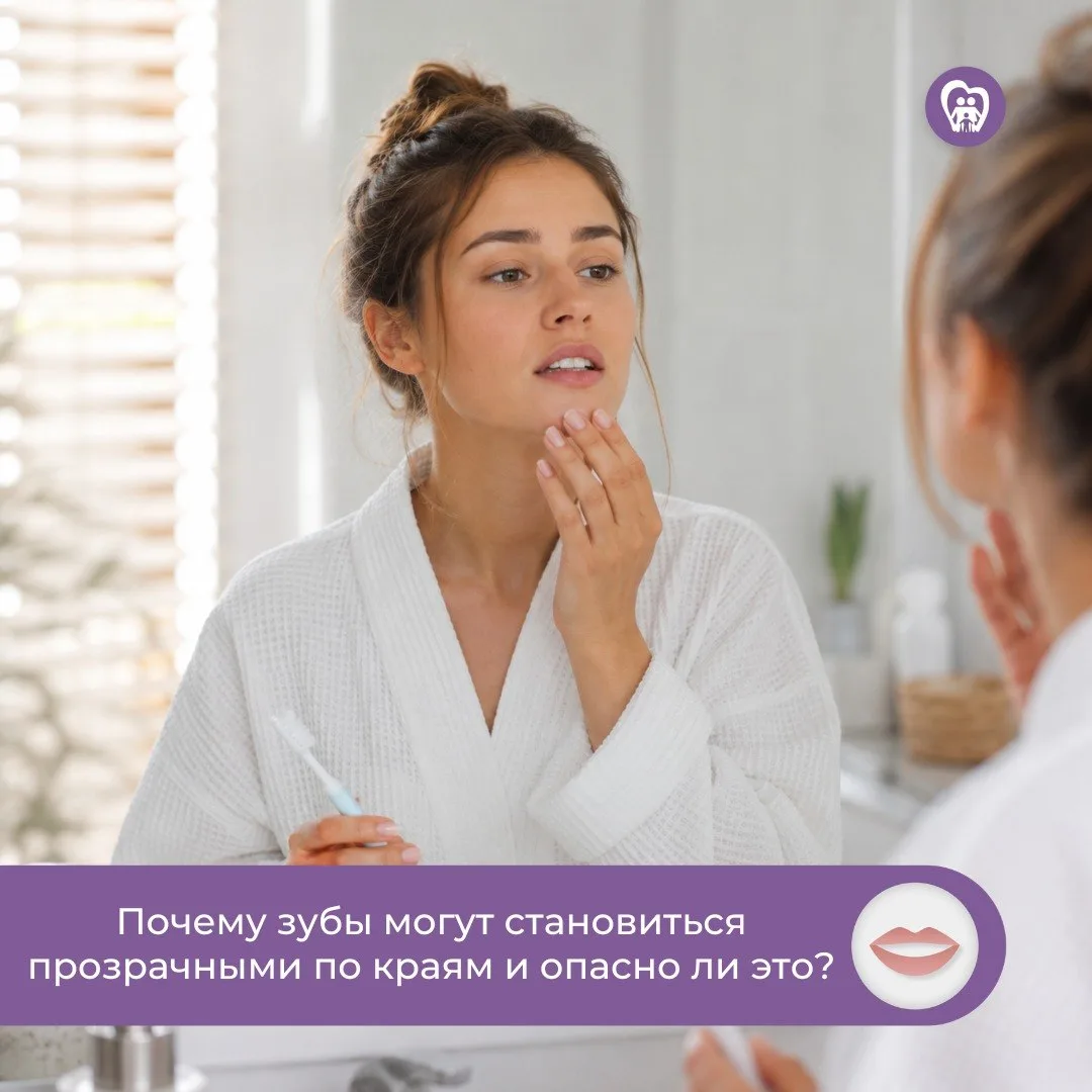 🦷 Почему зубы могут становиться прозрачными по краям и опасно ли это?