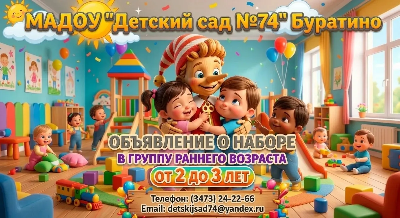 Уважаемые родители! Наш детский сад приглашает малышей в группы раннего возраста от 2 до 3 лет. 
Мы 