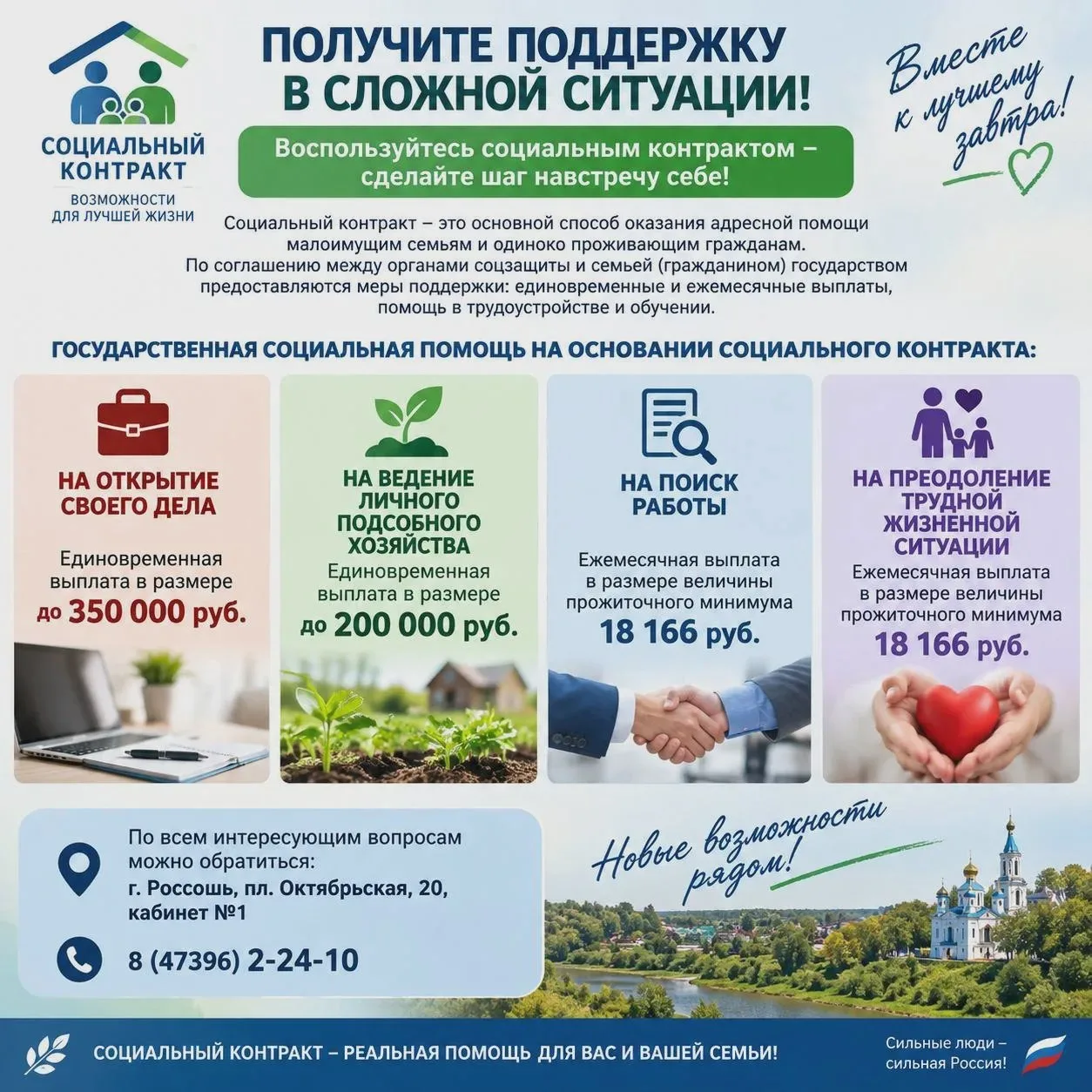 💰 Социальный контракт в Россоши