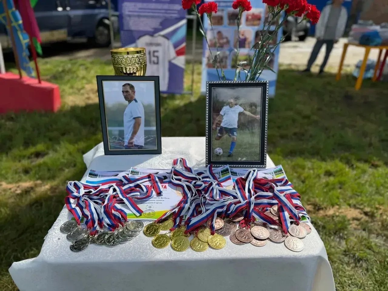 ⚽ В станице Казанской провели футбольный турнир памяти Сергея Первушина, героически погибшего на СВО