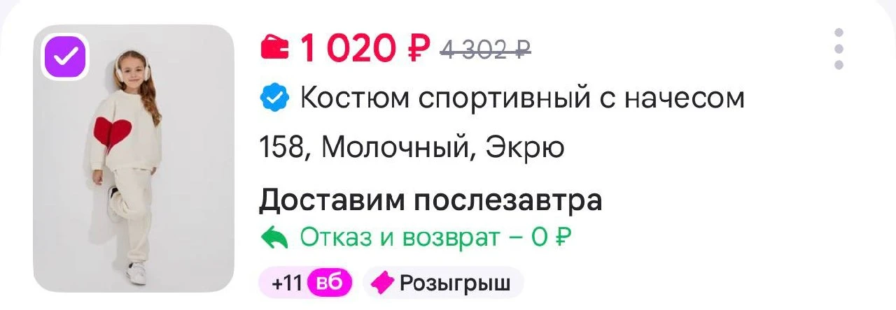 DNZ Костюм спортивный с начесом