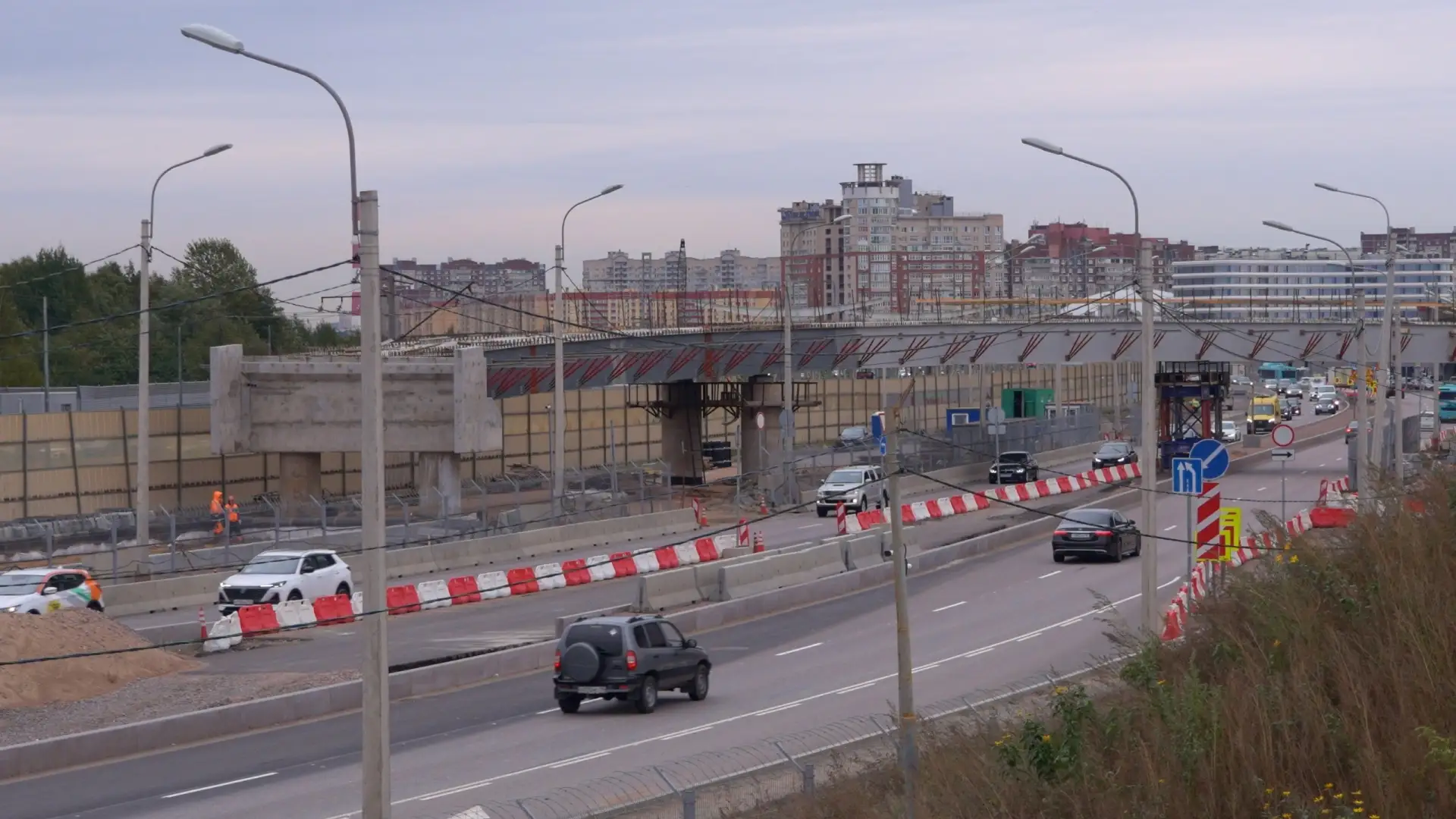 Готовность магистрали М-32 в Петербурге достигла 50%