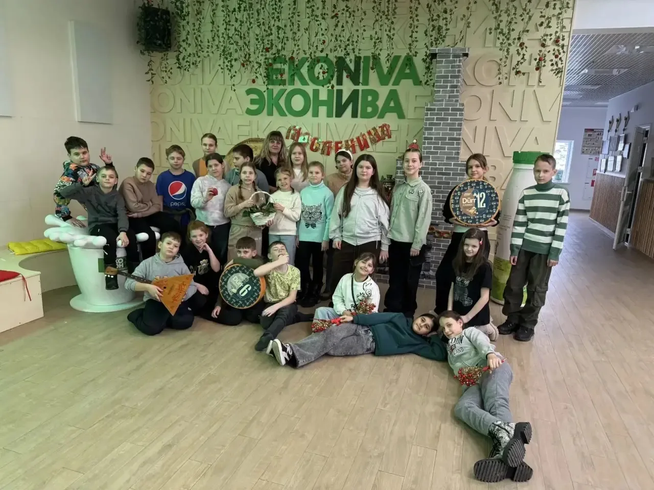 Масленица с «ЭкоНивой» 🥞  18 февраля ученики 4 "Г" класса посетили сыроварню "ЭкоНива": познакомилис
