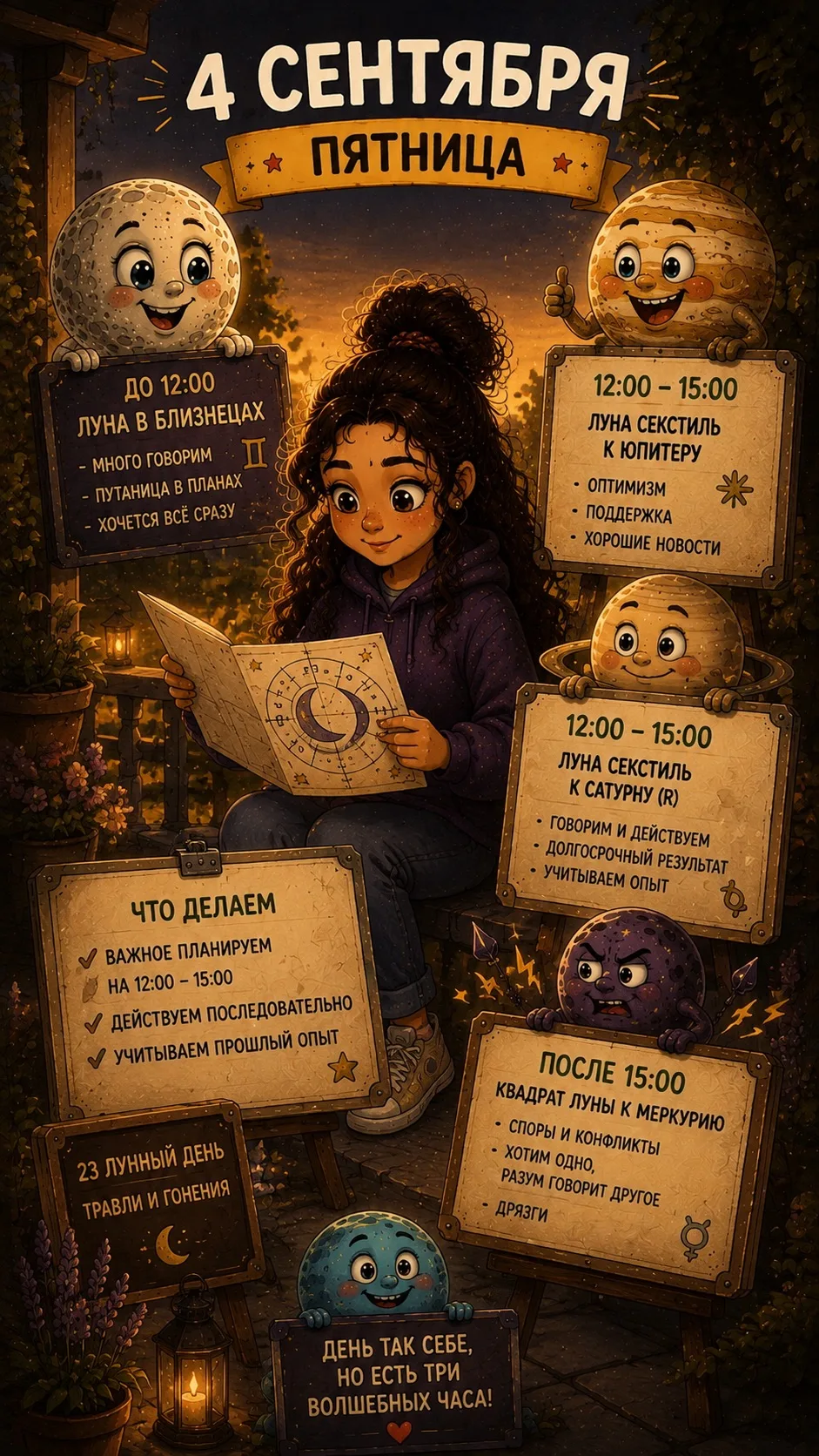 📜 ПРОГНОЗ ДНЯ | 4 СЕНТЯБРЯ — ПЯТНИЦА