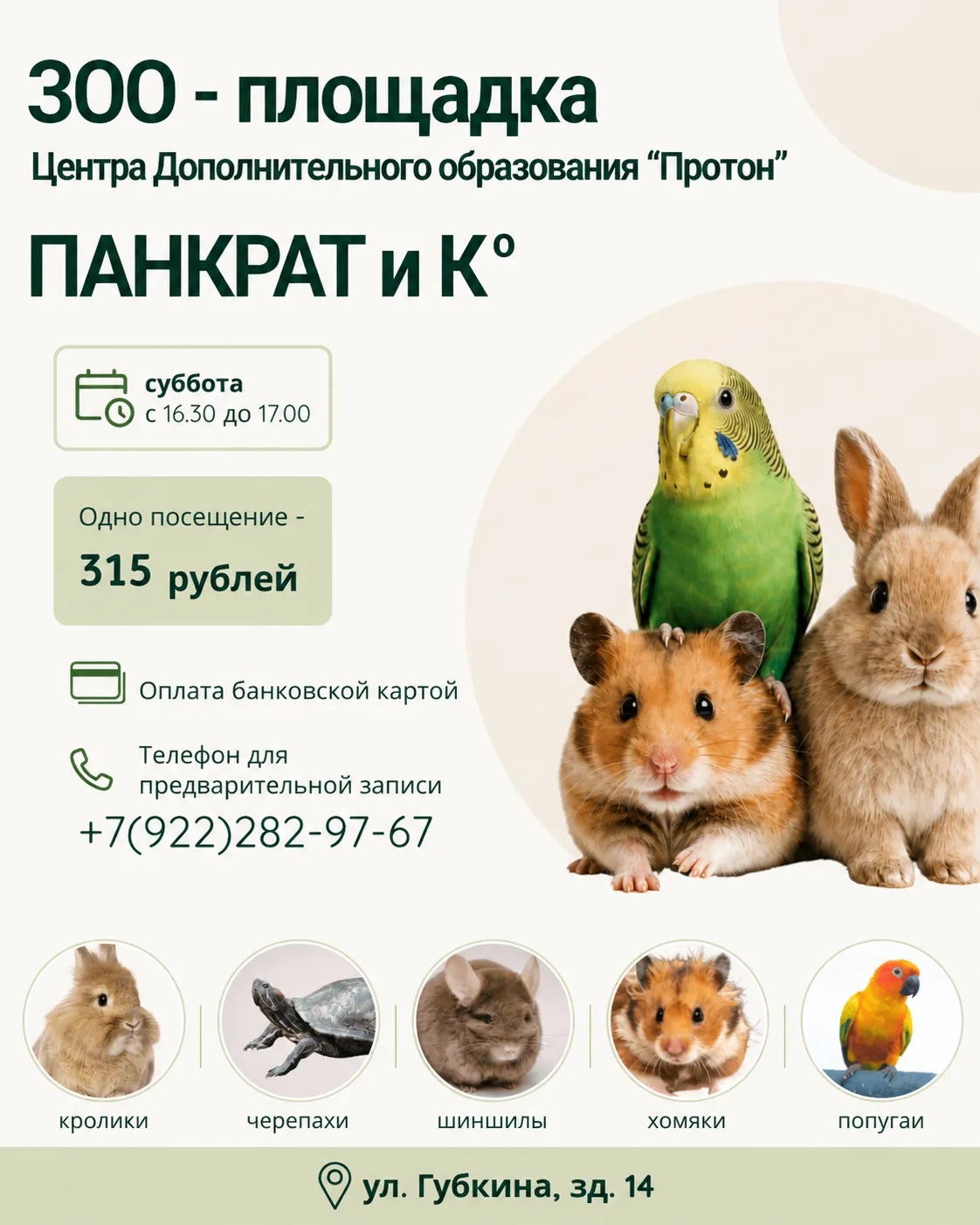 Приглашаем в минизоопарк Протона 🐾