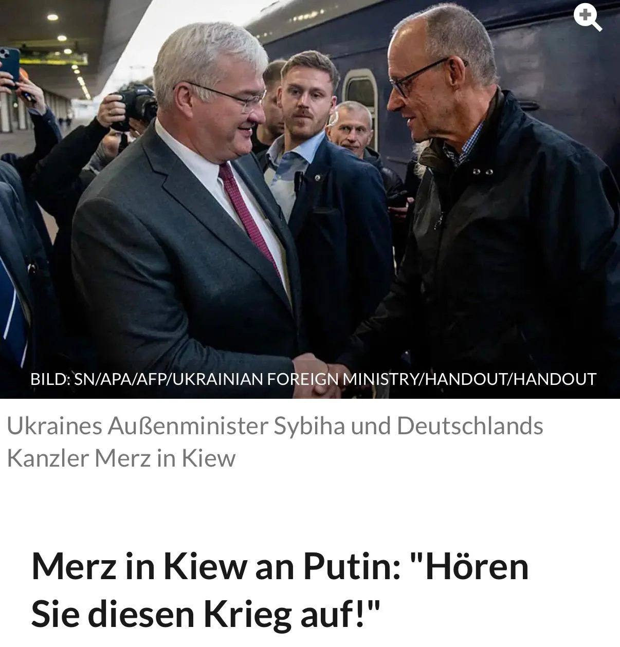 ⚡️Мерц готов к переговорам с Путиным по Украине, но только после того, как «замолчит ор...