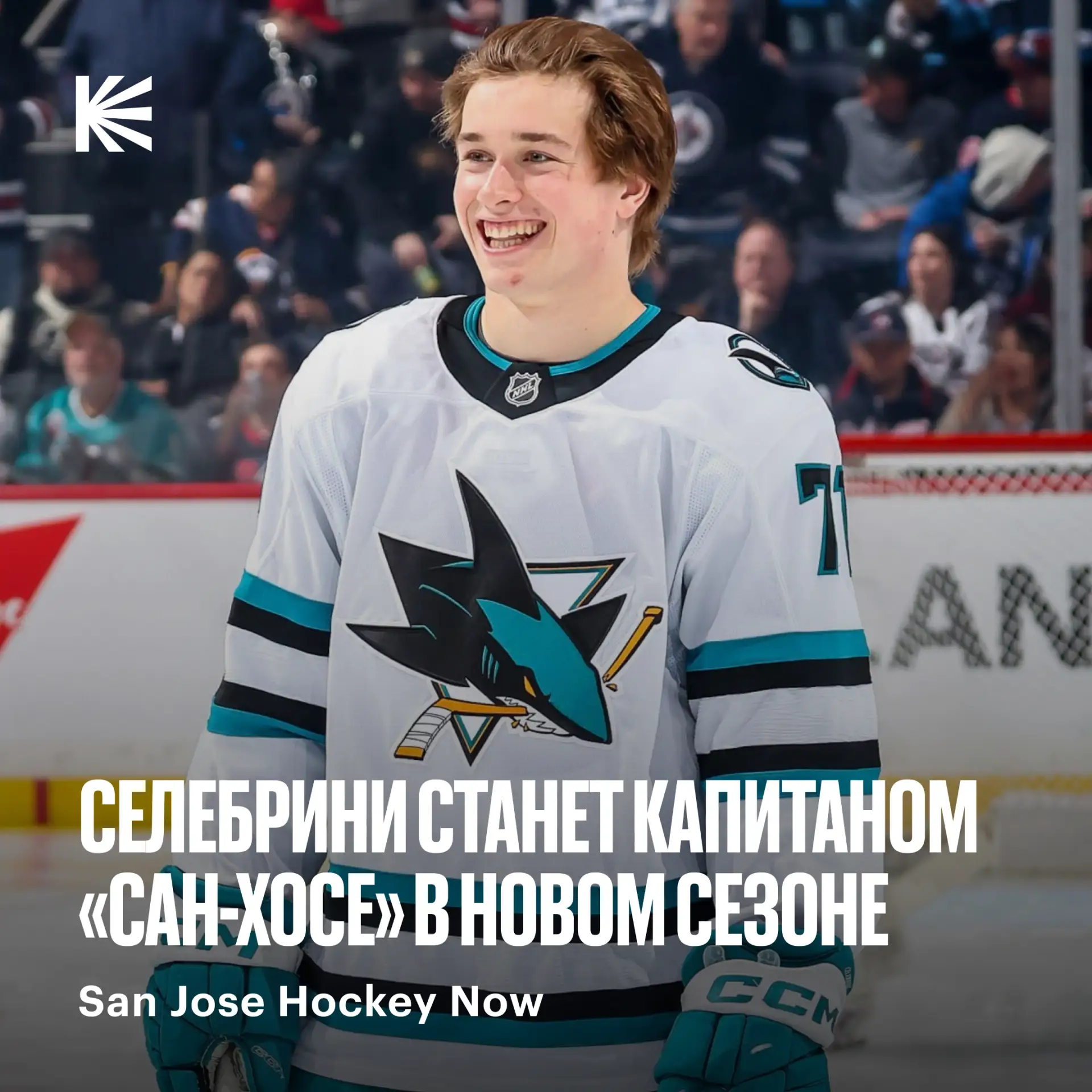 🦈  Селебрини — кэп «Сан-Хосе» с нового сезона?