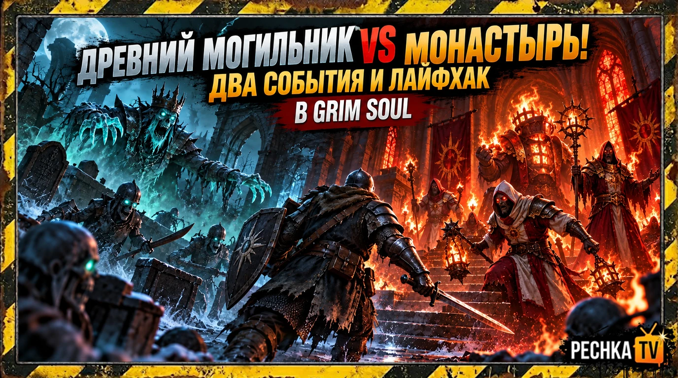 🔥 ДРЕВНИЙ МОГИЛЬНИК VS МОНАСТЫРЬ! ДВА СОБЫТИЯ И ЛАЙФХАК В GRIM SOUL | Pechka TV