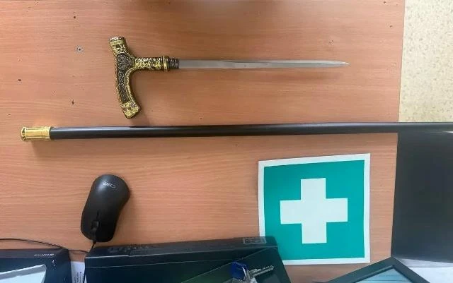 Мужчину с клинком в трости задержали в суде в Ижевске