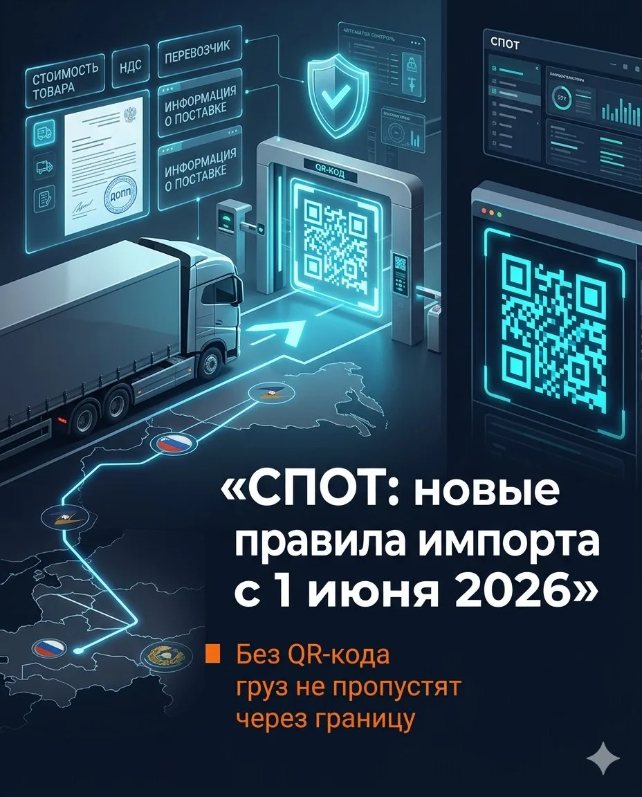 С 1июня 2026 года вступает в силу закон о СПОТ (система подтверждения ожидания поставки...