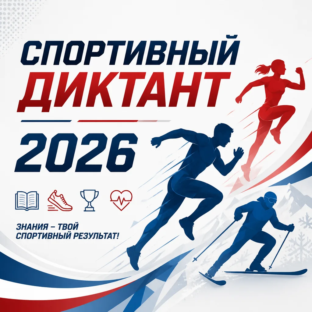 Присоединяемся к «Спортивному диктанту–2026»! 💪
