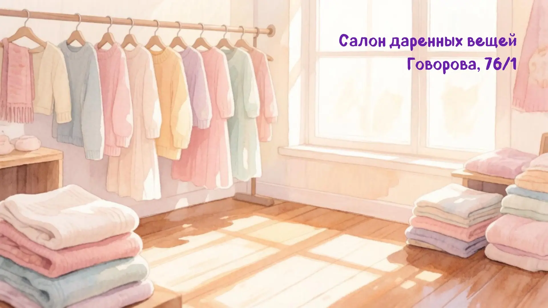 15 лет добра: наш салон дареных вещей на Говорова, 76/1

Наш салон дареных вещей — это не просто мес