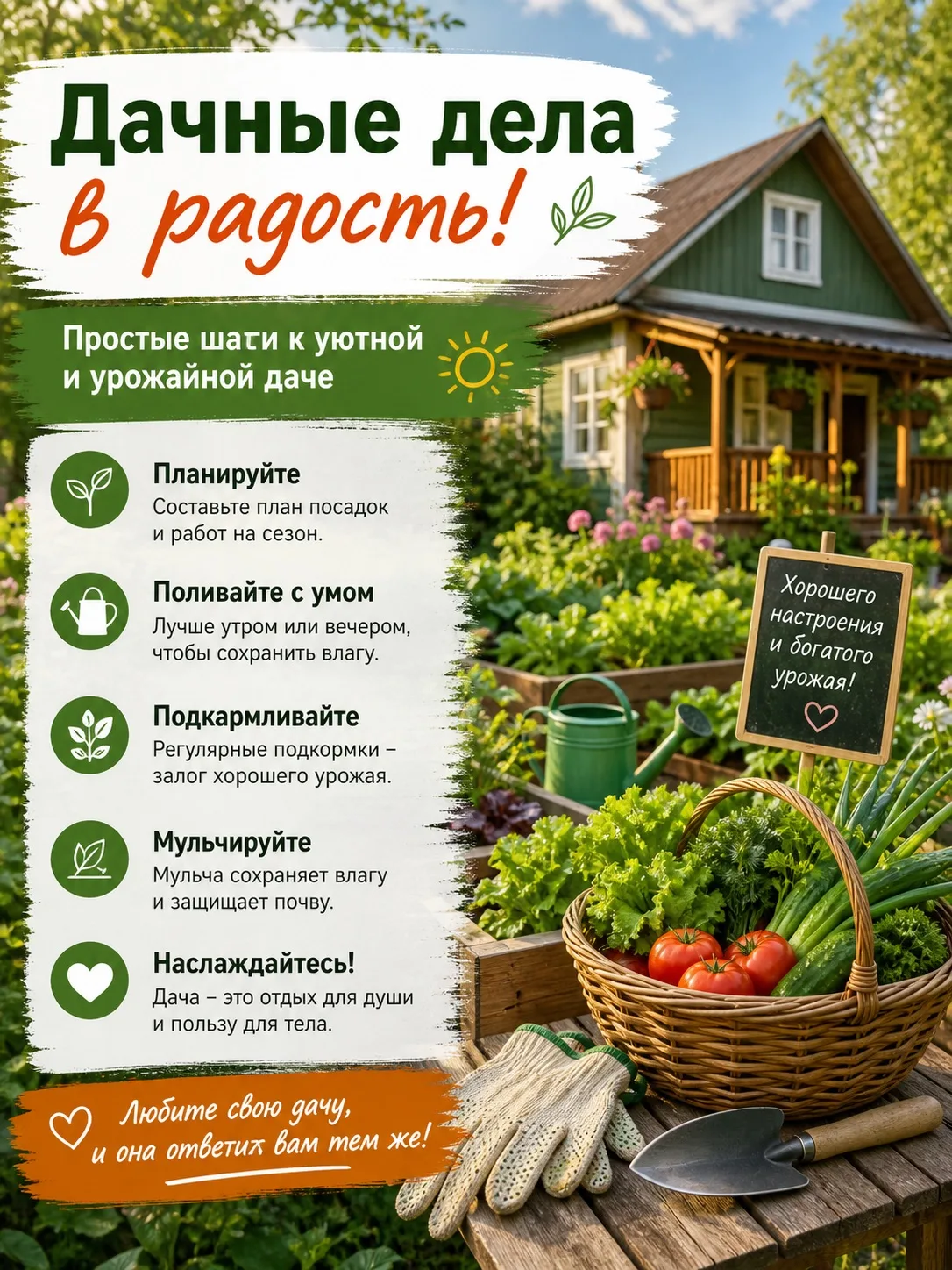 🌿 Дачные дела в радость!