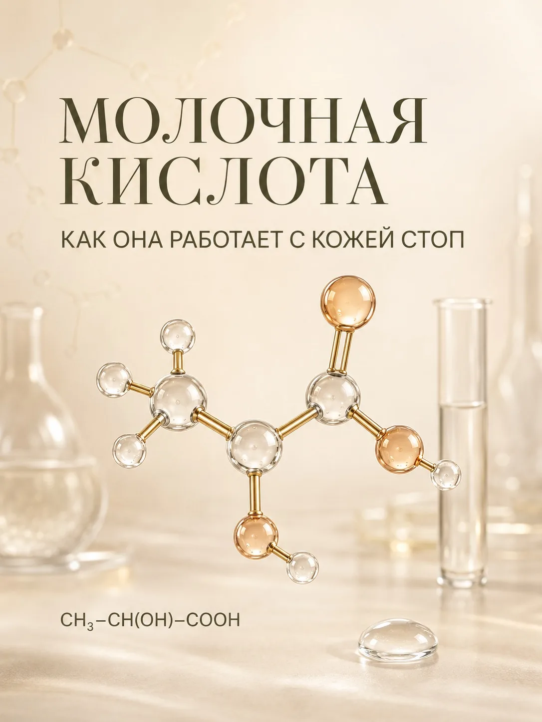 Молочная кислота: почему она не просто отшелушивает кожу стоп?