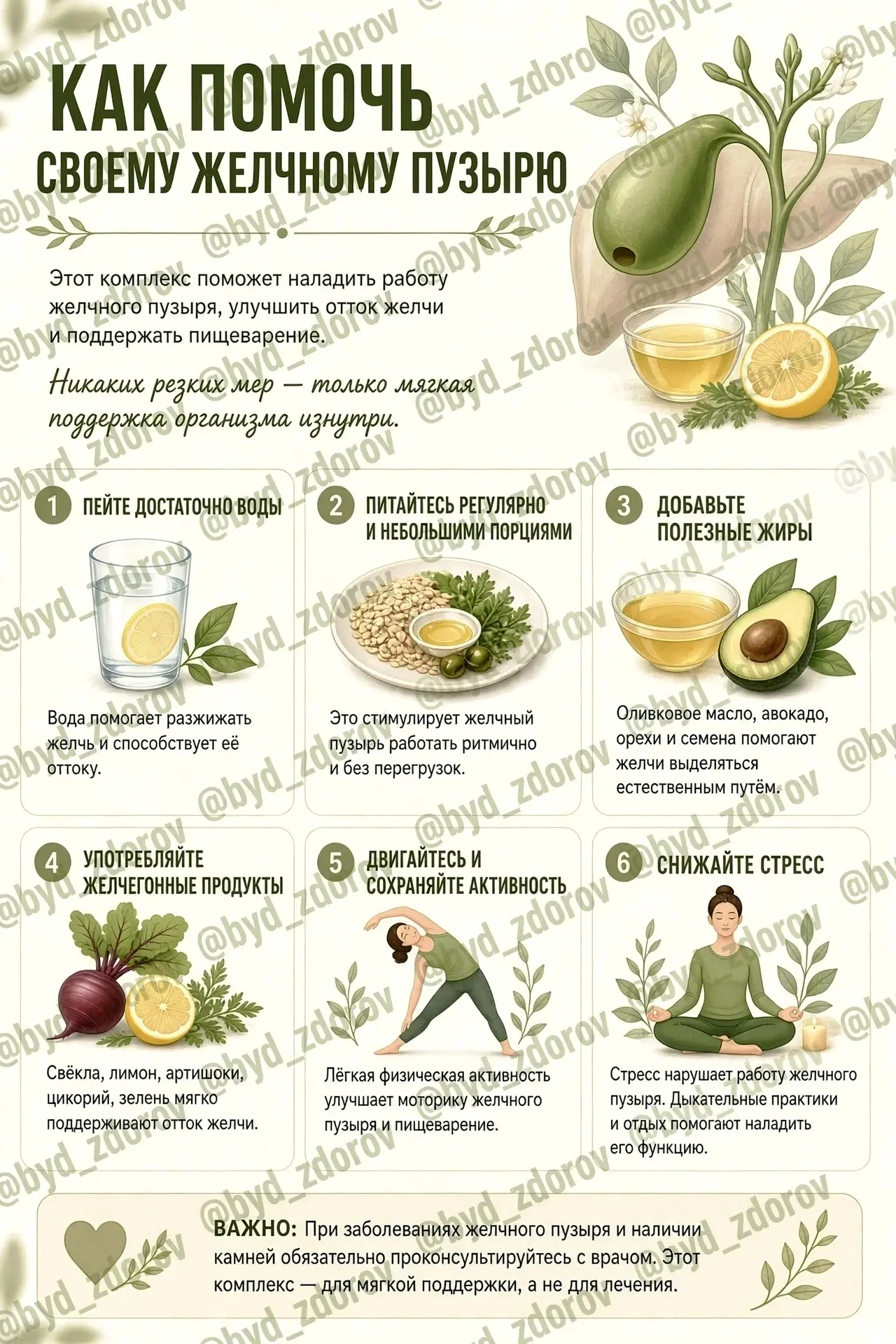 🌿 КАК ПОМОЧЬ СВОЕМУ ЖЕЛЧНОМУ ПУЗЫРЮ