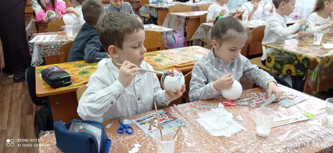 ️❄️ Мастер-класс по декупажу: «Новогодний шар» ❄️   В День святого Николая, наш творческий день был 