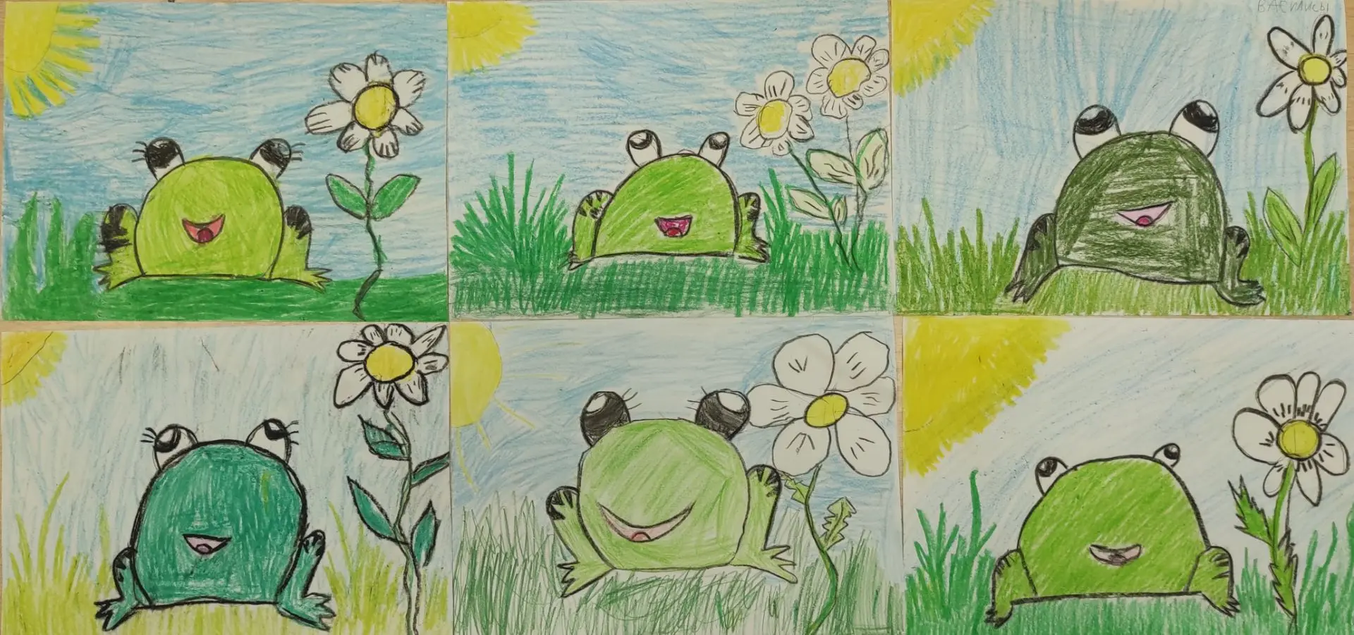 🐞🐸 🐞В старше-подготовительной группе прошло увлекательное занятие по рисованию! Мале...
