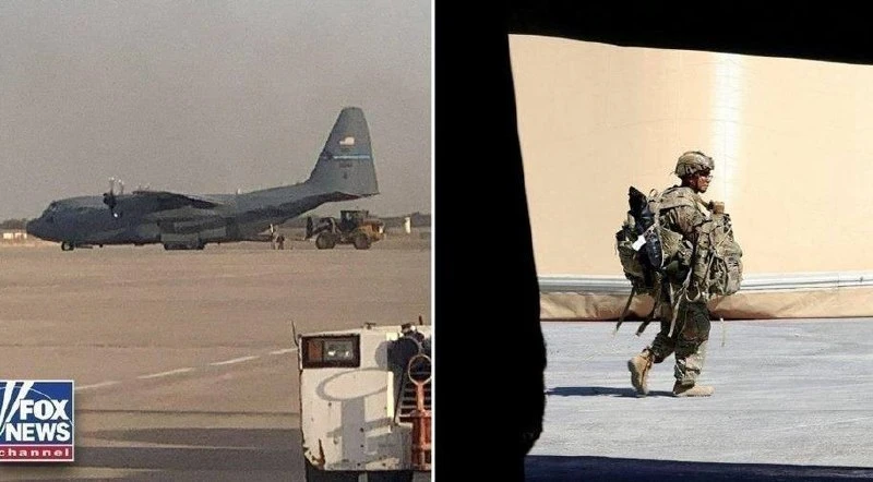Кадры ухода последнего американского военнослужащего и последнего американского истреби...
