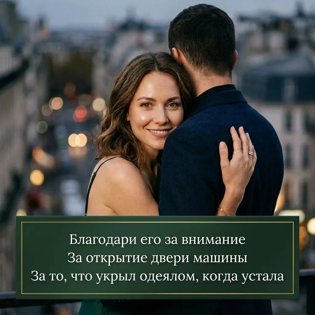 Иногда мужчины делают что-то очень простое… и в этот момент они очень ждут от нас одного слова: "Спа