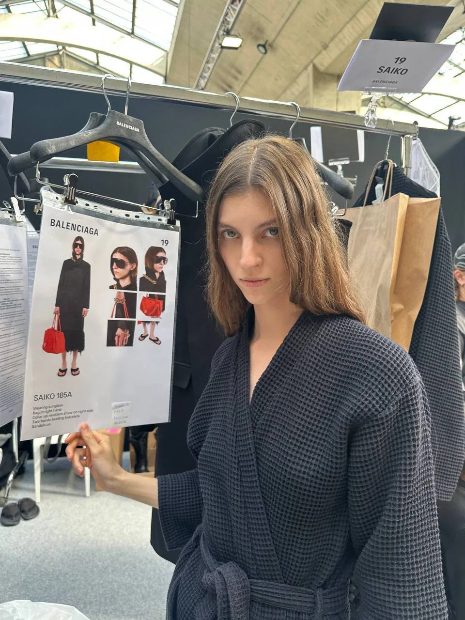 Единственная российская модель появилась на показе Balenciaga. У Насти Сайко случился г...