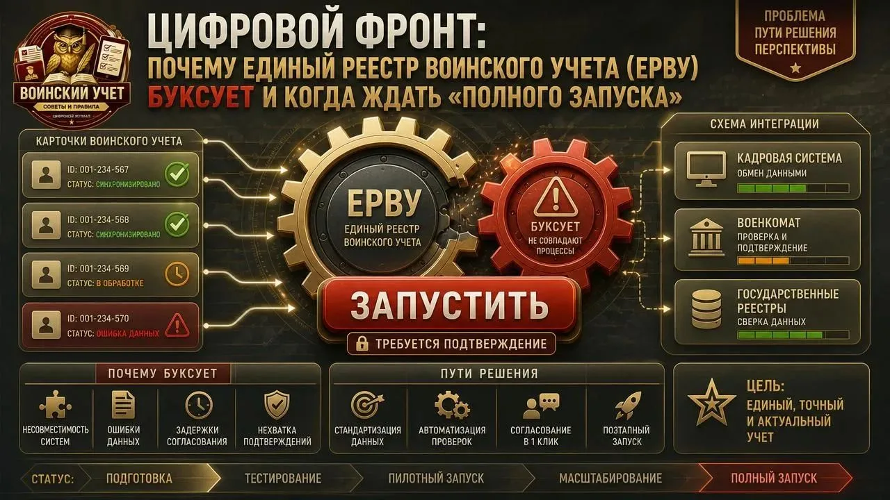 Идея была амбициозной и прагматичной: создать единый «цифровой профиль» военнообязанног...