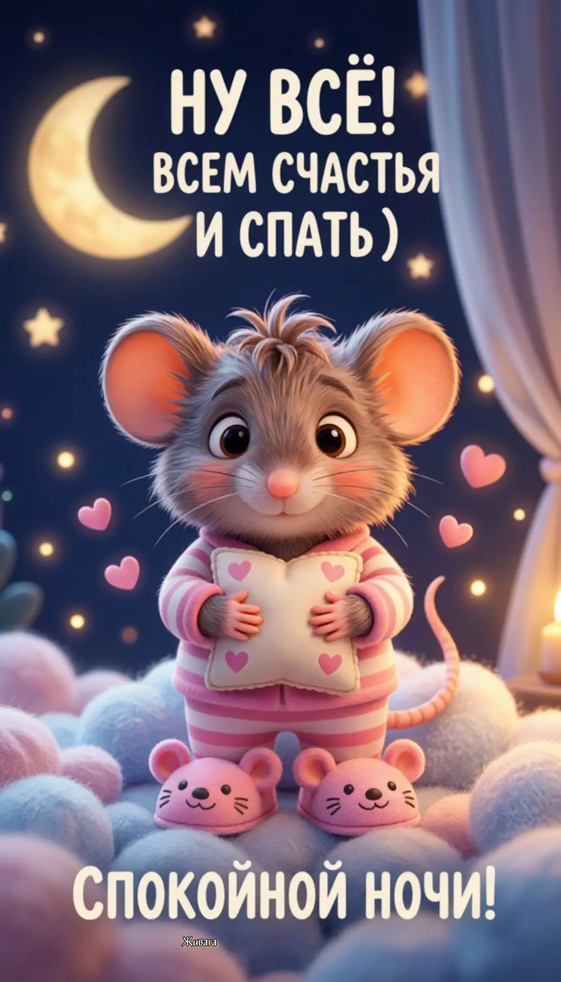 Спокойной ночи❤