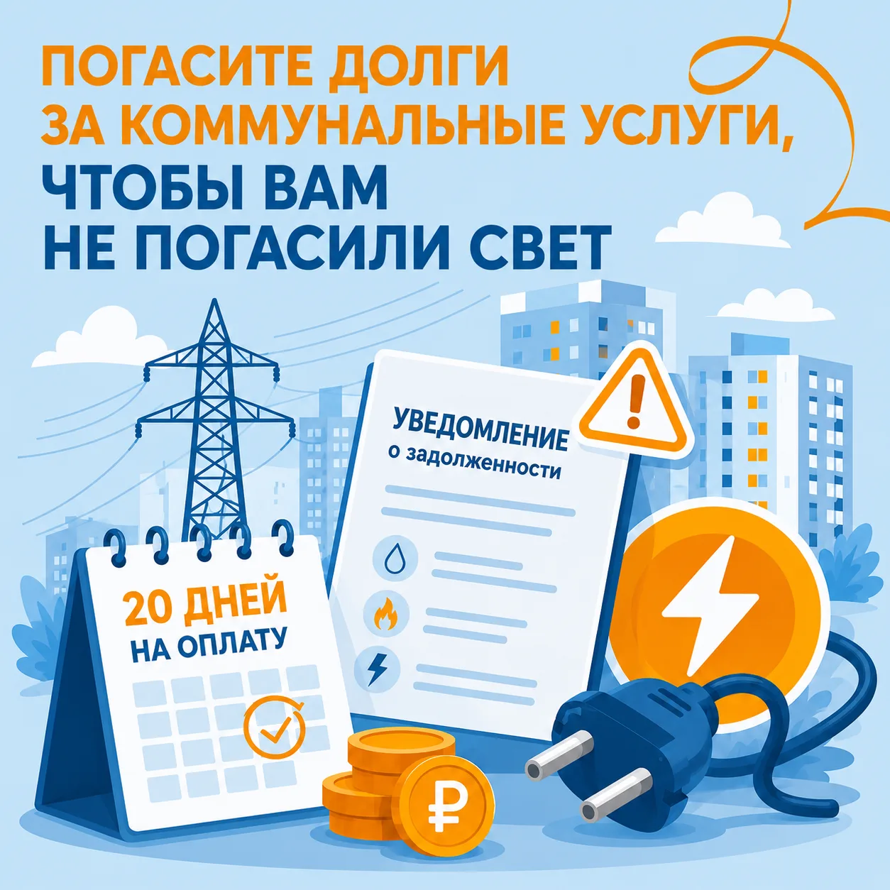 🚨Энергетики настроены решительно: все должники будут обесточены 

«Меня это не коснется» — так дума