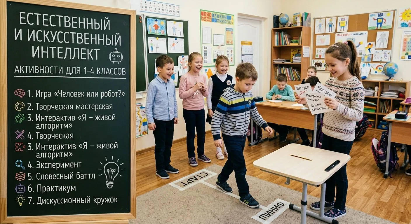 Идеи для дополнительных активностей по теме «Естественный и искусственный интеллект» дл...
