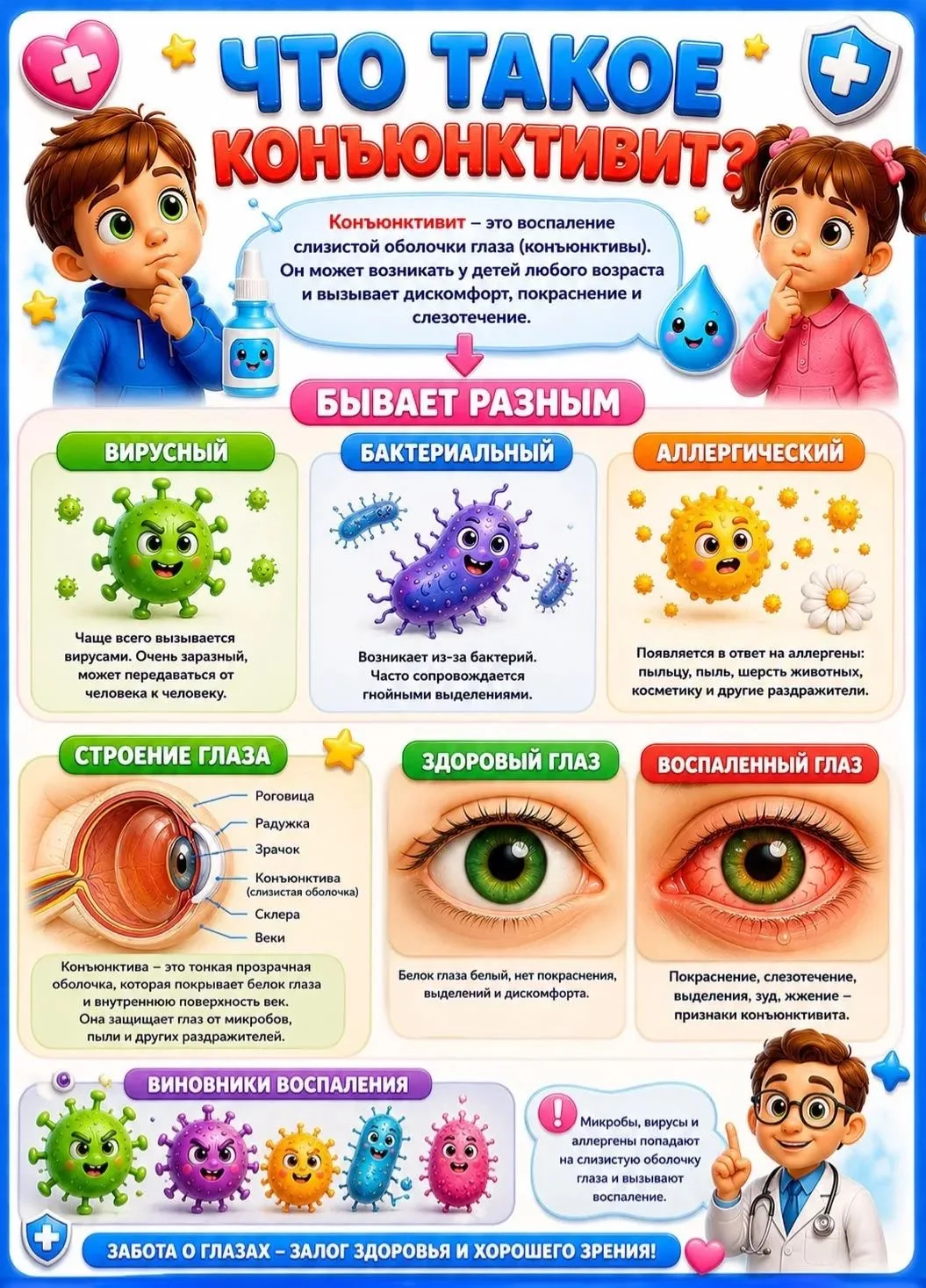 👁️ КОНЪЮНКТИВИТ — ЧТО ЭТО И КАК ЛЕЧИТЬ?