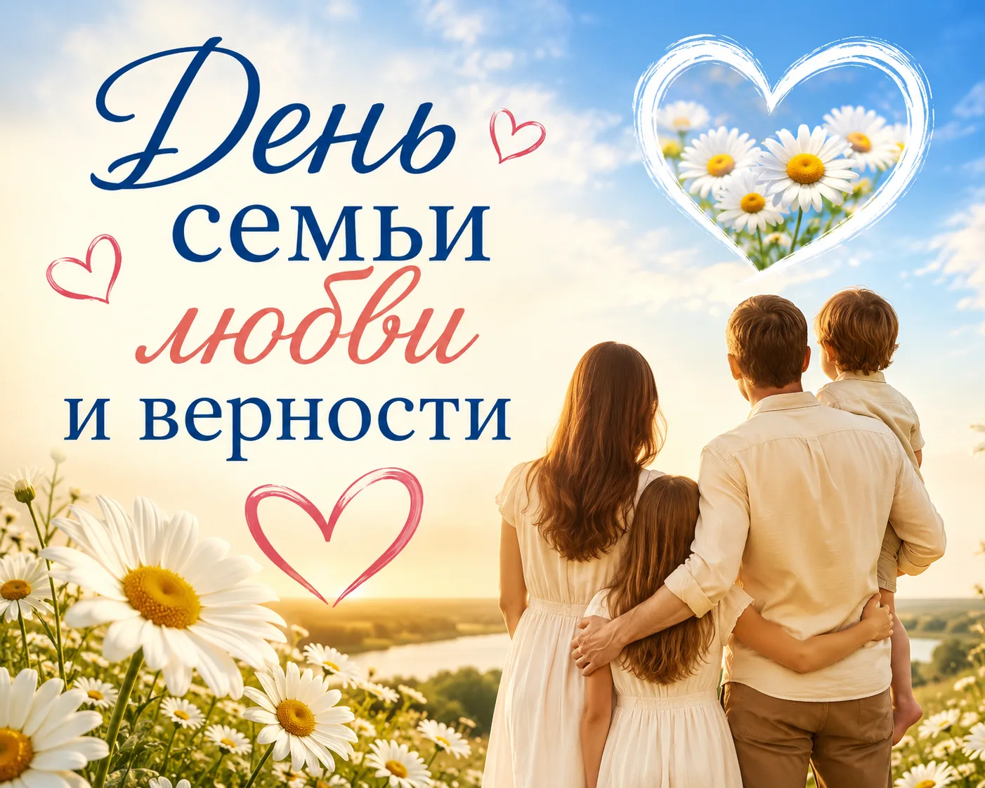 С Днём семьи, любви и верности!

От всей души поздравляем вас с этим светлым праздником!

Семья начи