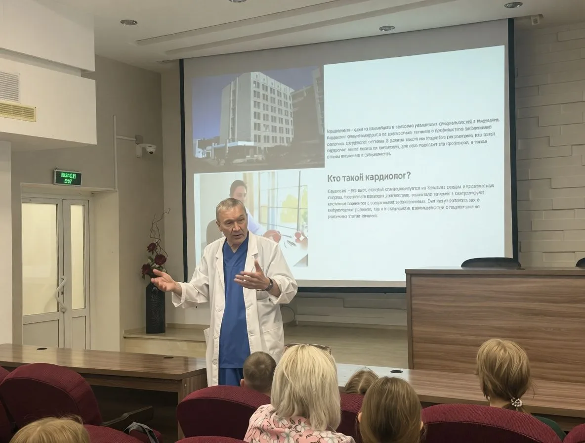 Профориентационный вектор АГМУ: школьников познакомили с работой Алтайского кардиологич...