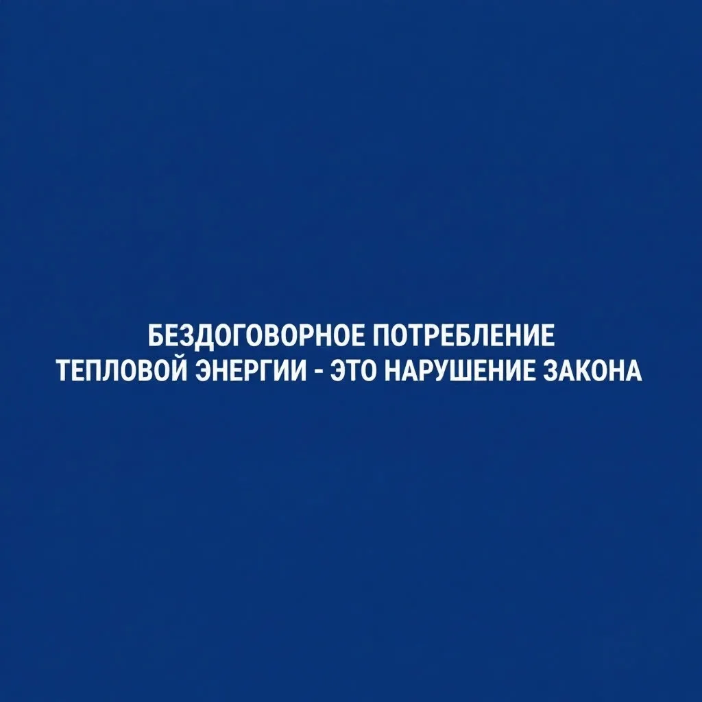 ⚠ Самовольное подключение к тепловым сетям — нарушение закона.