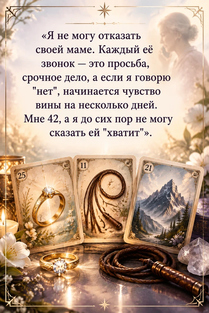 «Я не могу отказать своей маме. Каждый её звонок — это просьба, срочное дело, а если я ...