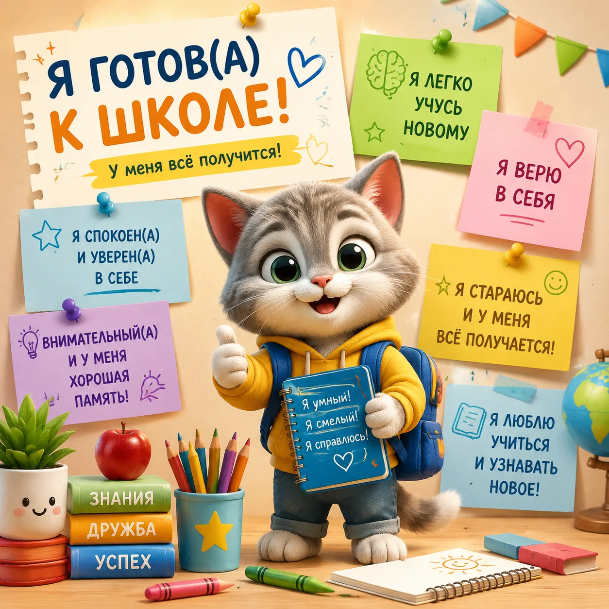 Продолжаем наш позитивный марафон к 1 сентября! 📚✨
