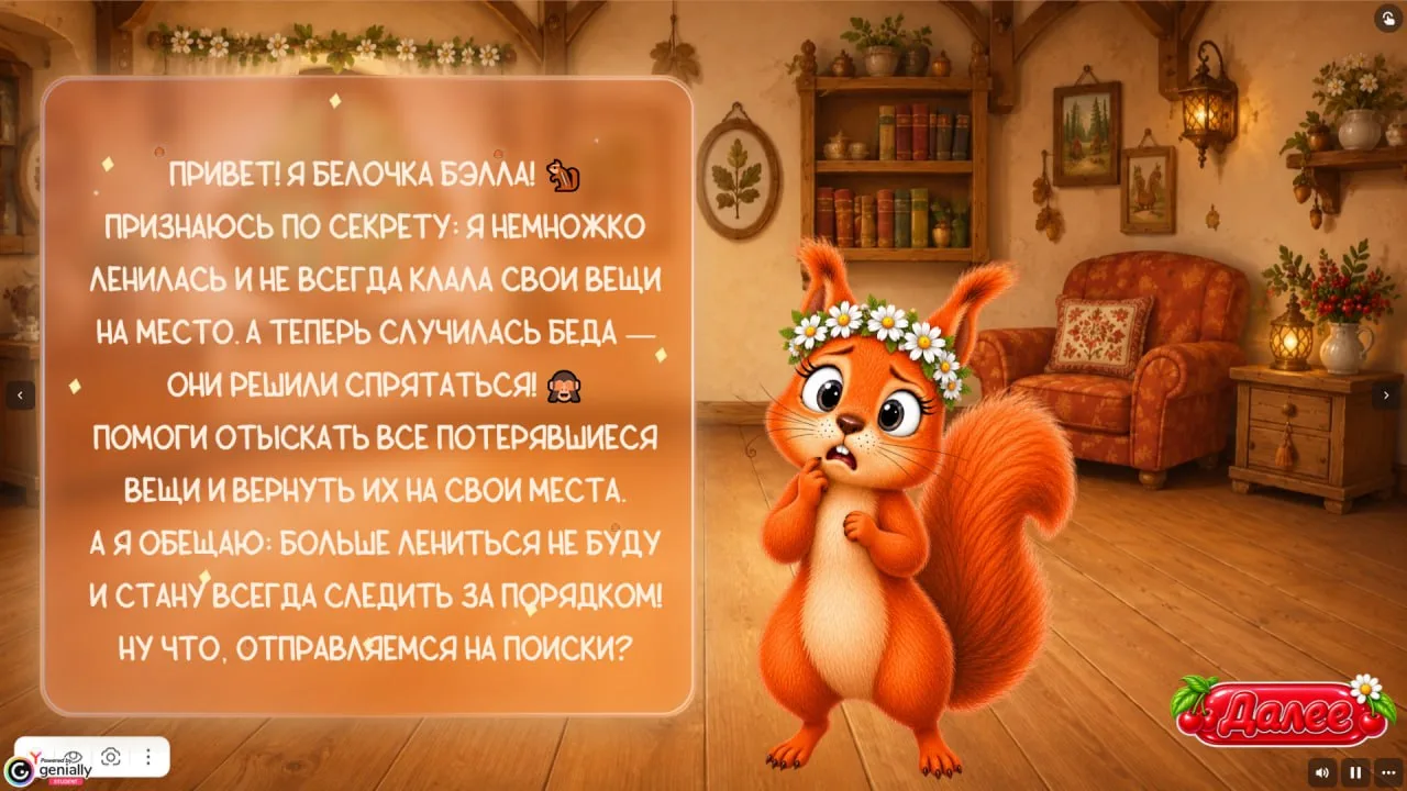 Беспорядок у белочки 🍒 Входной тест (из 1 в 2)