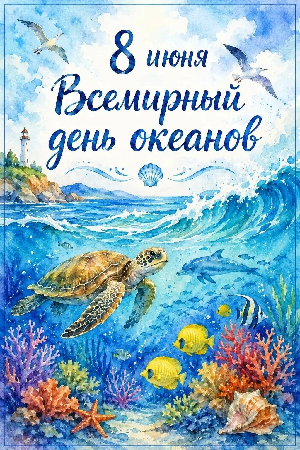 8 июня отмечают ВСЕМИРНЫЙ ДЕНЬ ОКЕАНОВ– самый важный экологический праздник планеты.