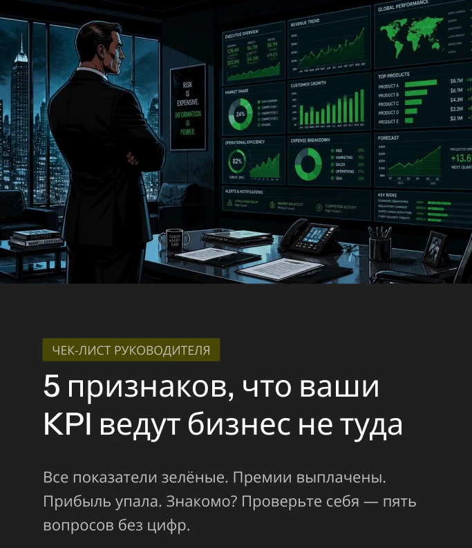 5 признаков, что ваши KPI ведут бизнес не туда