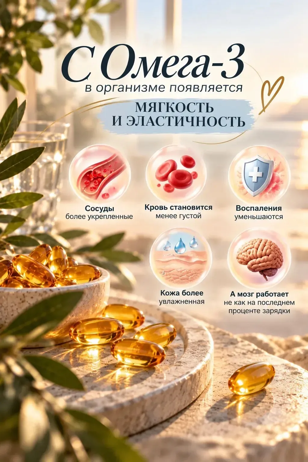 Самое простое объяснение, которое можно дать это то, что с Омега-3 в нашем организме по...