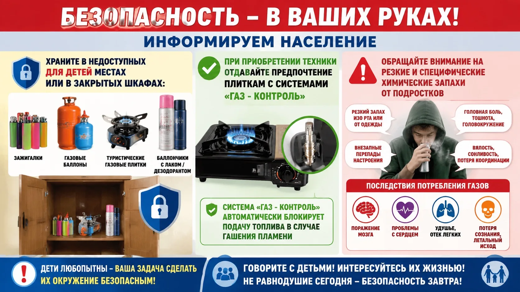 ⚠️ Это не игрушки: почему газовые баллоны и зажигалки нужно прятать от детей и подростков.

Кажется,