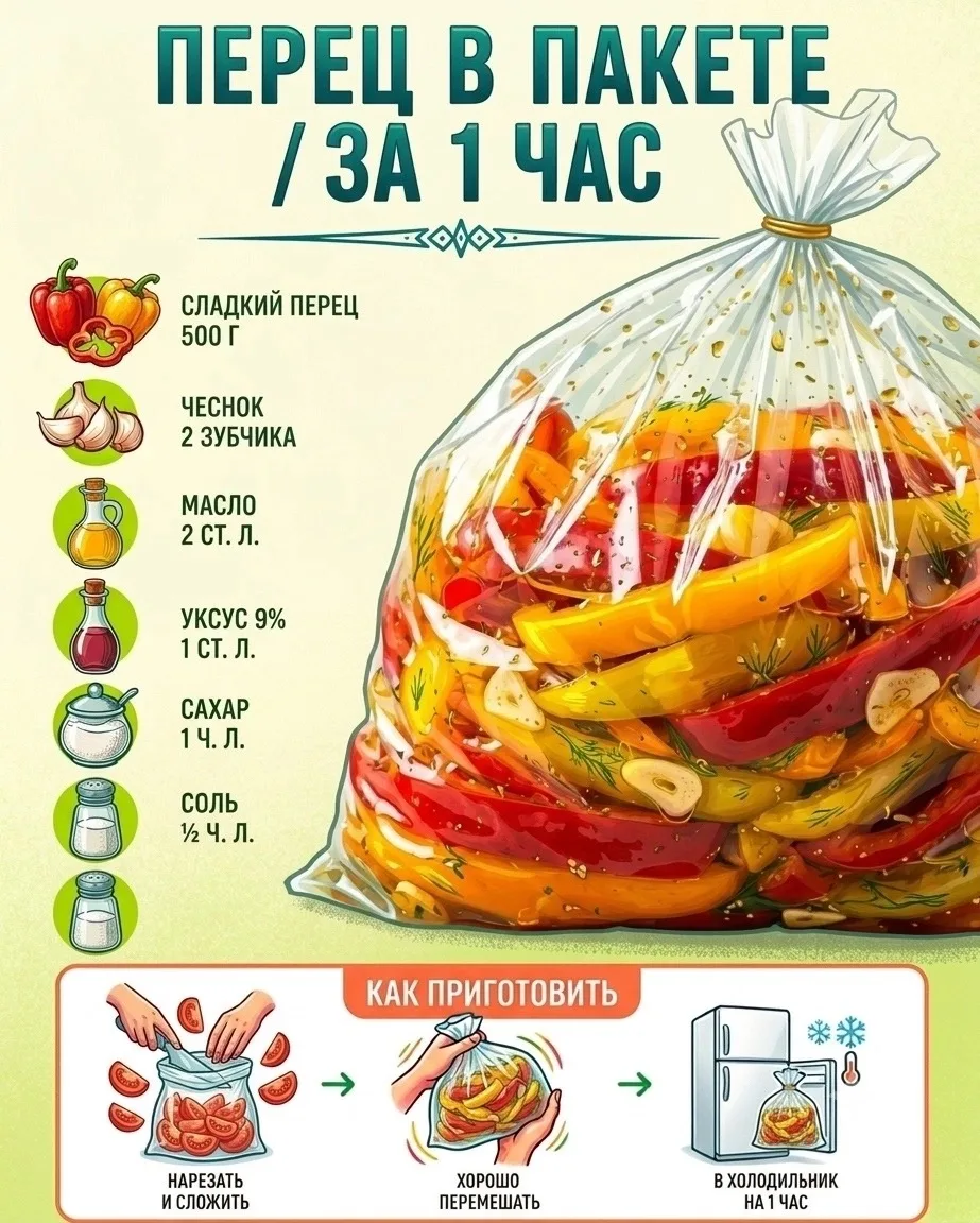 Никаких банок и варки рассола! 6 экспресс-закусок в пакете от 30 минут: нарезал, встрях...