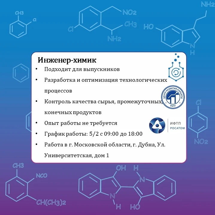 Начинающий специалист/ Химик-технолог ЛКМ
Институт Физико-Технических Проблем (ИФТП) создан в 1991 г