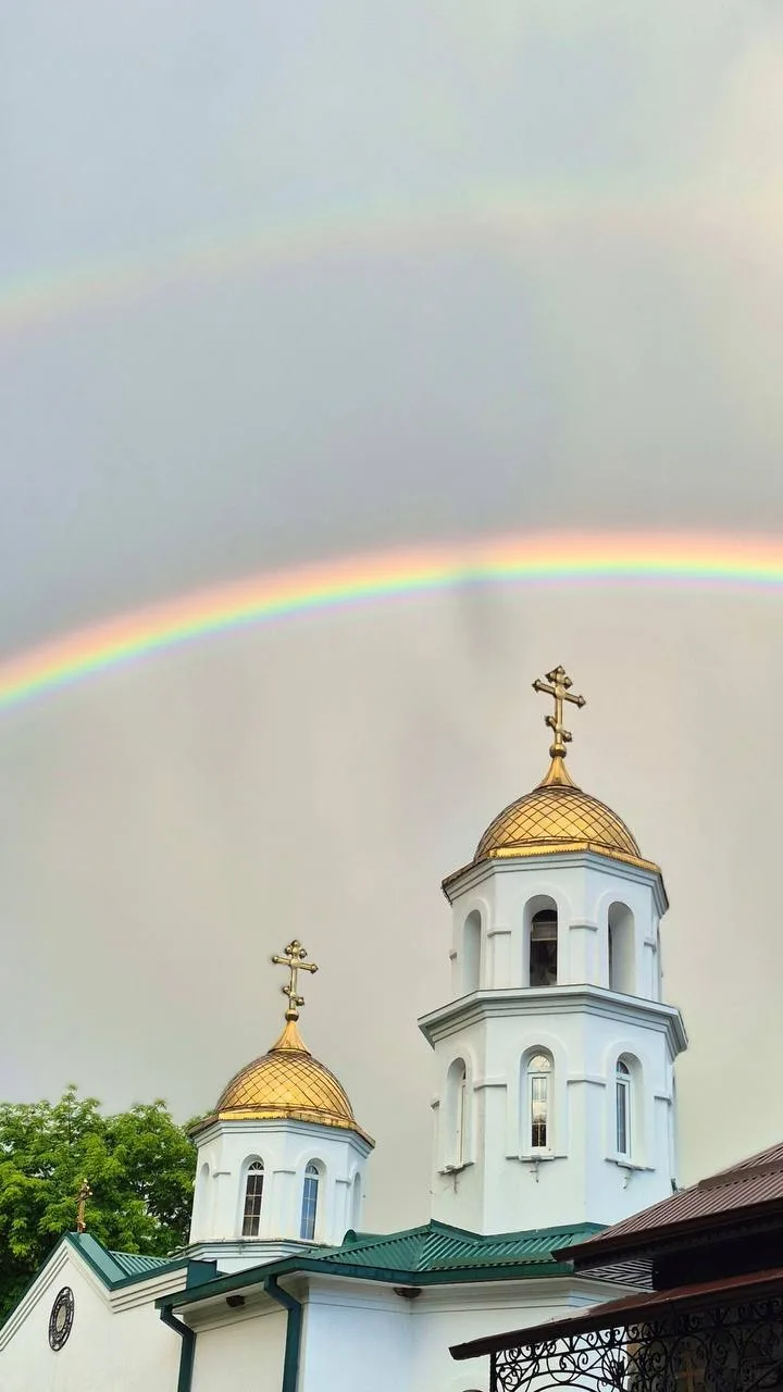🌈Радуга появилась после дождя над Аланским Богоявленским женским монастырем