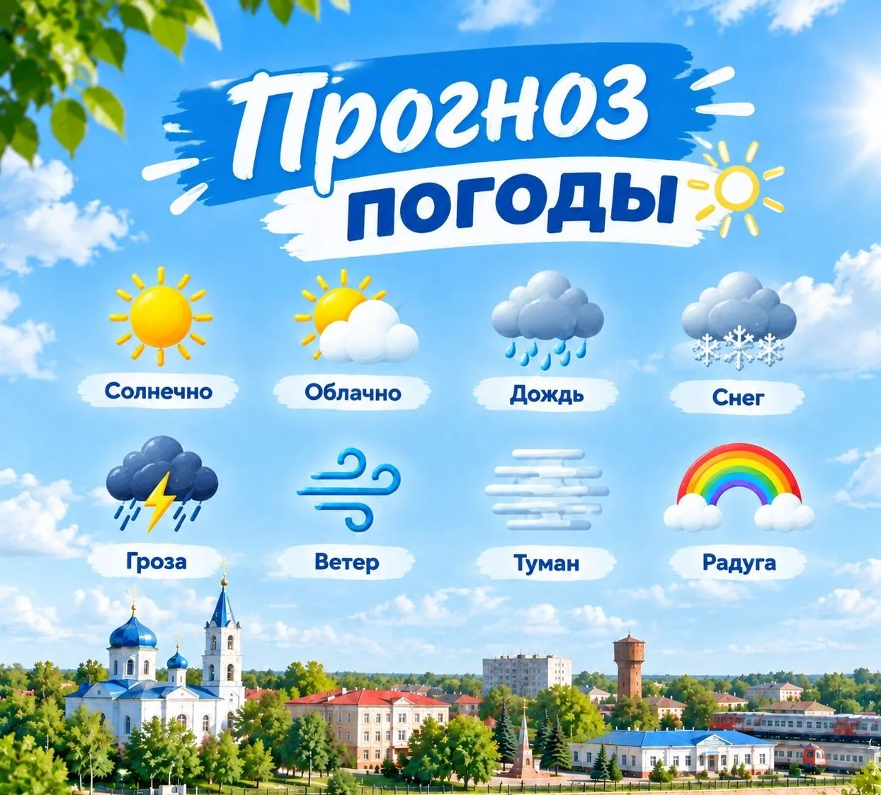 🌥️Прогноз погоды на сегодня 2 октября: